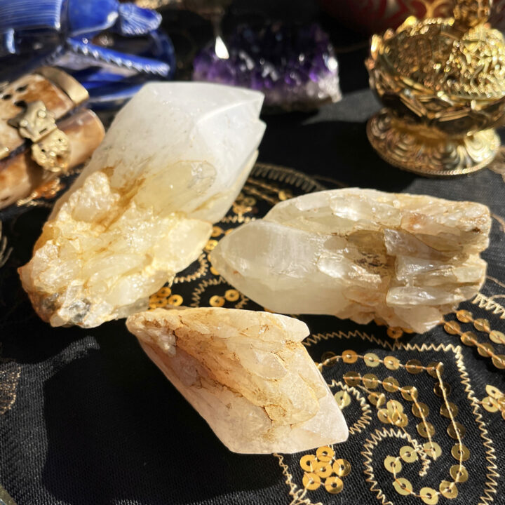 Sulfur Candle Quartz Alchemy Point