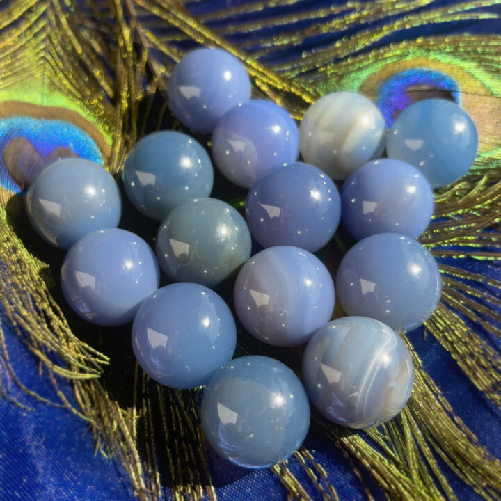 Third Eye Opening Mini Blue Agate Sphere