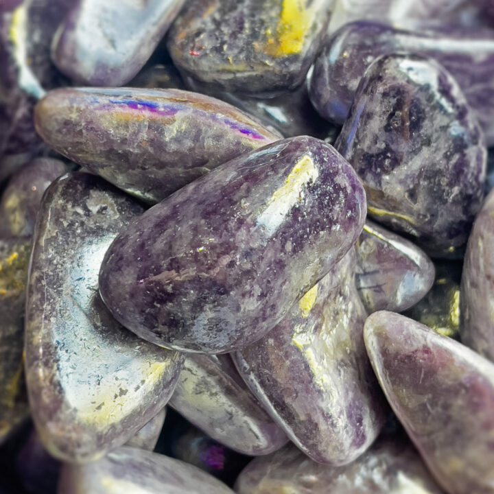 Tumbled Angel Aura Lepidolite