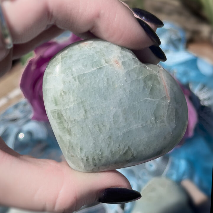 Aquamarine Emotional Healing Heart