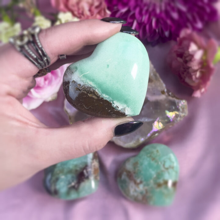 Chrysoprase Heart