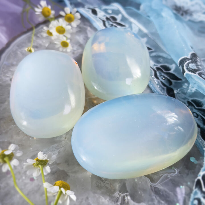 Opalite Palm Stone