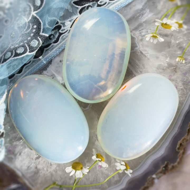 Opalite Palm Stone