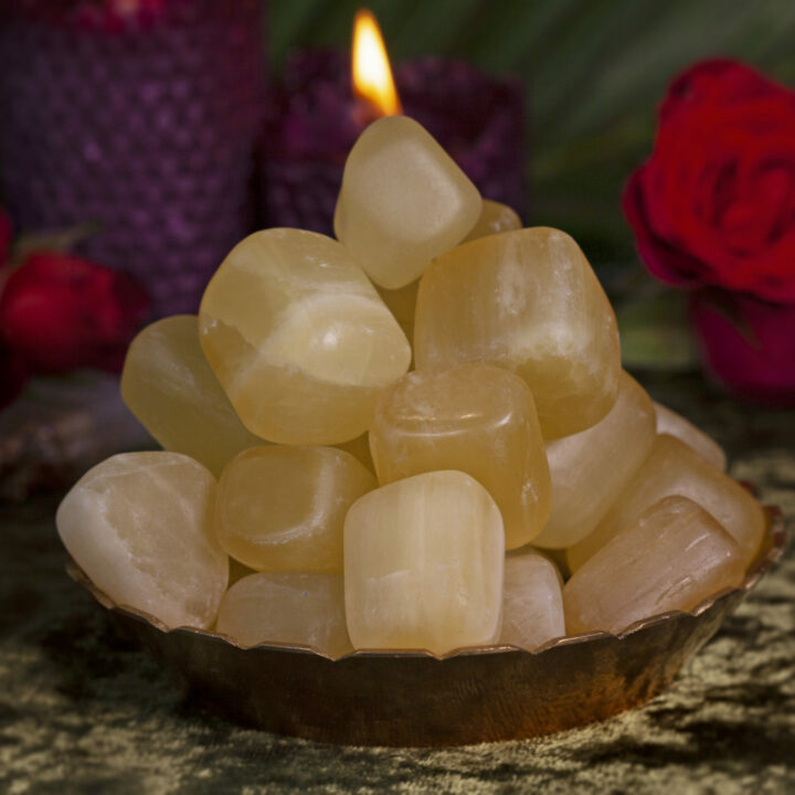 Tumbled Yellow Calcite