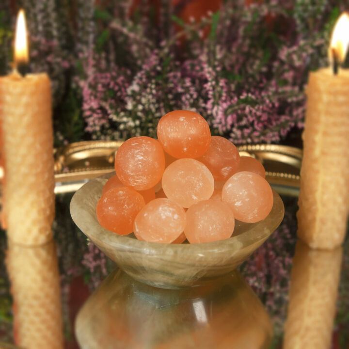 Tumbled Orange Selenite