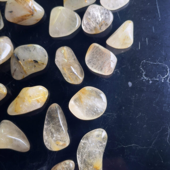 Tumbled Rutilated Quartz