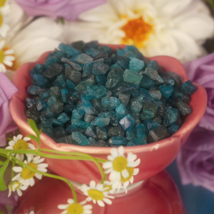 Natural Blue Apatite Crystal