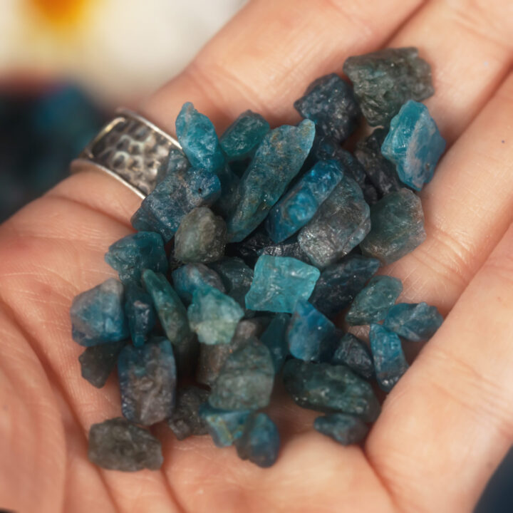 Natural Blue Apatite Crystal