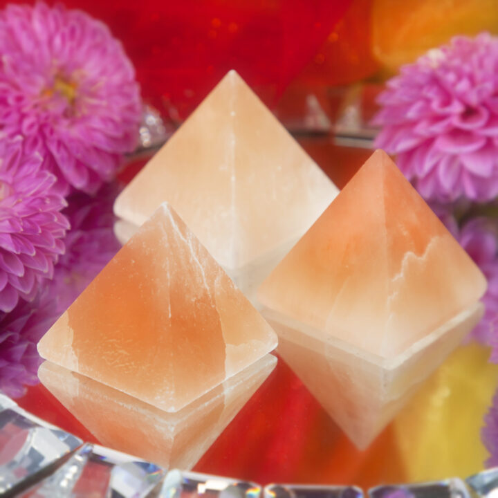 Orange Selenite Passion Pyramid