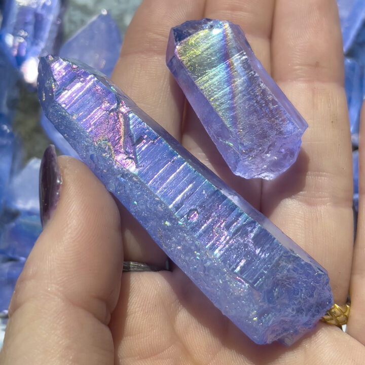 Tanzine Aura Quartz Point