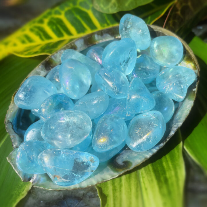 Tumbled Aqua Aura Quartz