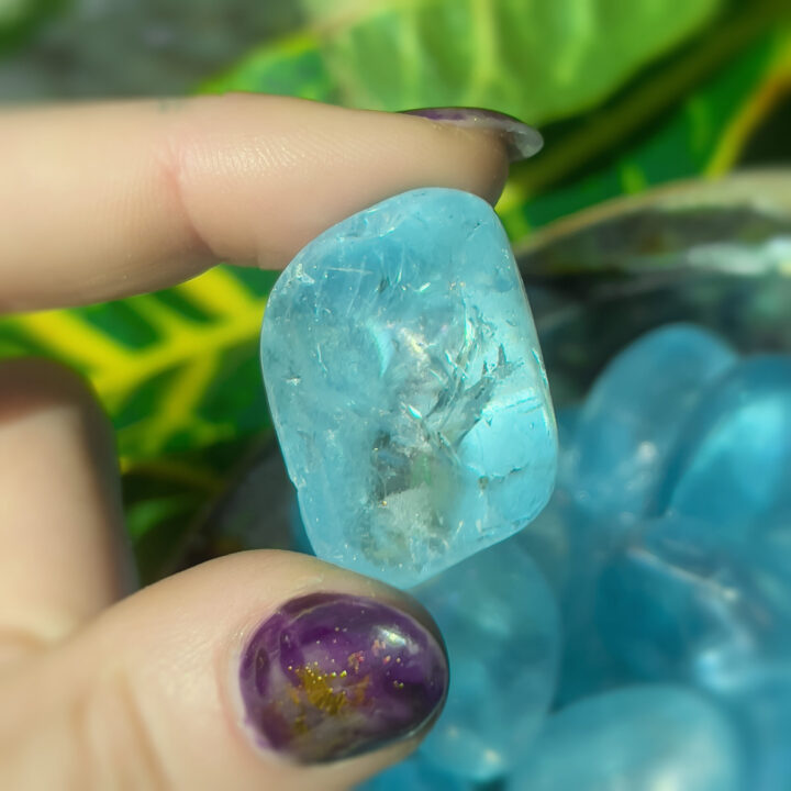 Tumbled Aqua Aura Quartz