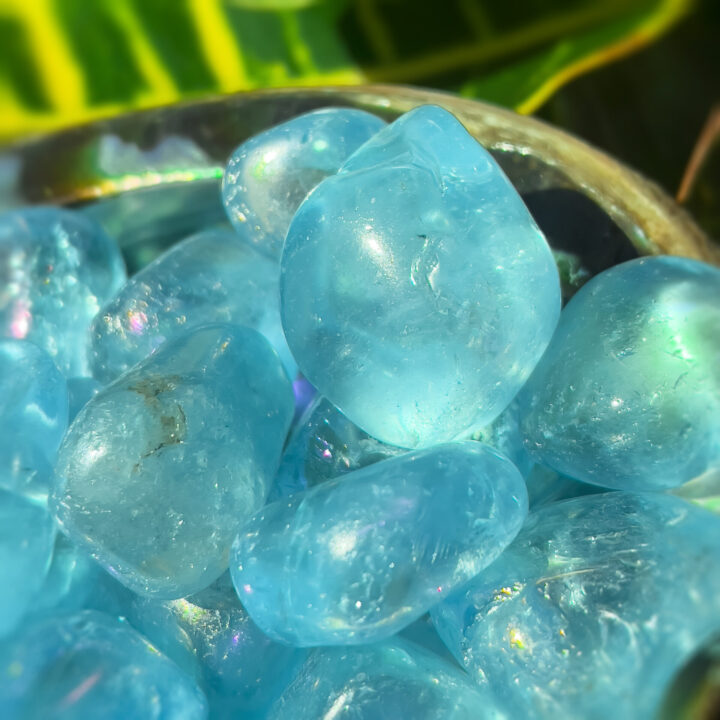 Tumbled Aqua Aura Quartz