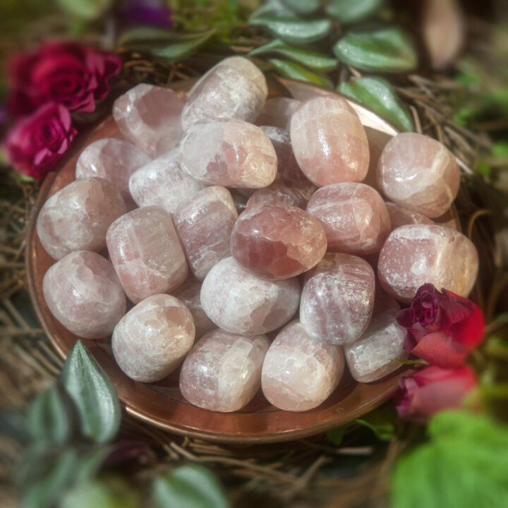 Tumbled Strawberry Calcite