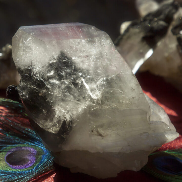 AAA-Grade Tourmalinated Himalayan Quartz Cluster