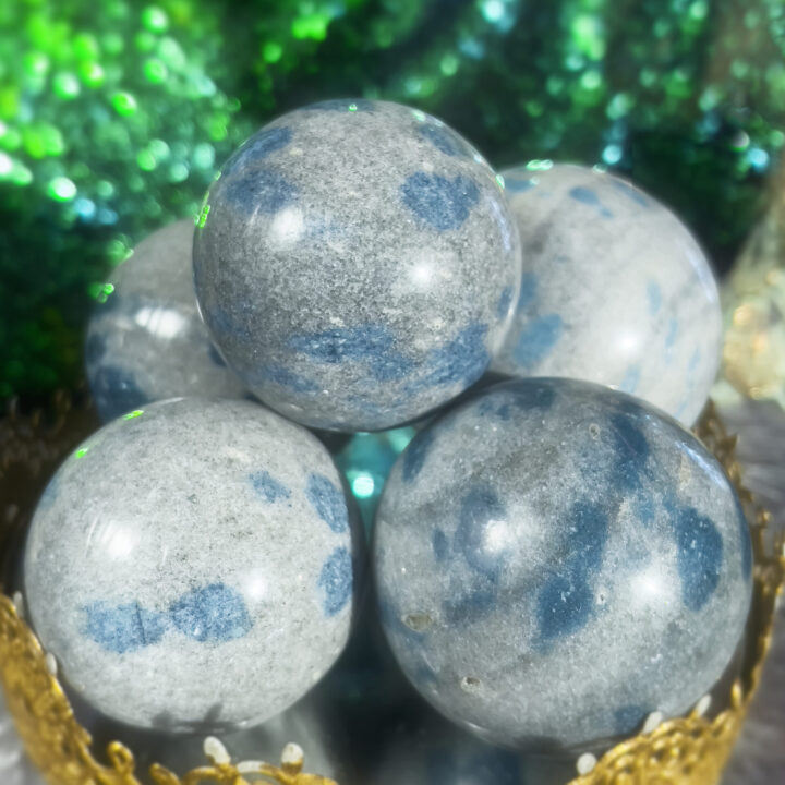 Azurite in Quartz Sacred Development Sphere