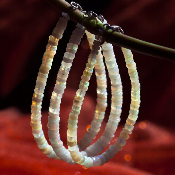 Ethiopian Fire Opal Courage and Passion Bracelet