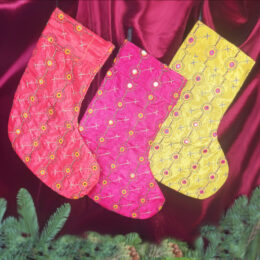 Sari Silk Christmas Stocking