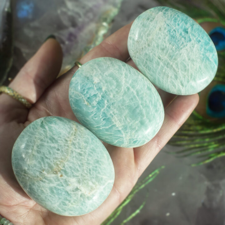 Speak Your Truth Amazonite Palm Stone