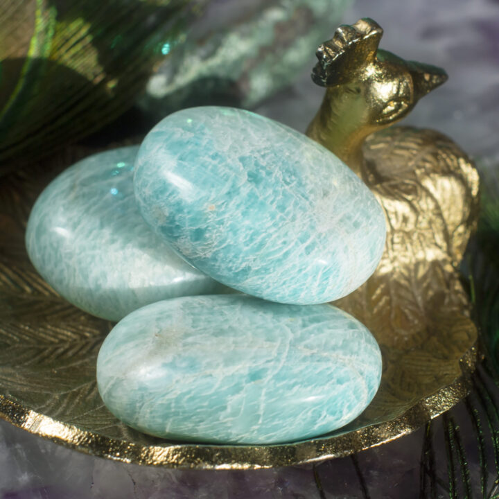 Speak Your Truth Amazonite Palm Stone