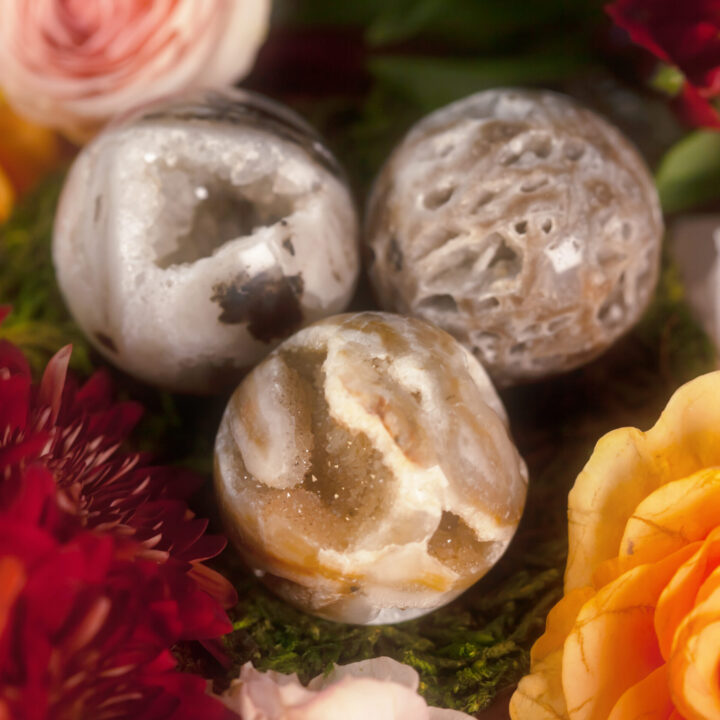 Spiritual Grounding Sphalerite Druzy Sphere