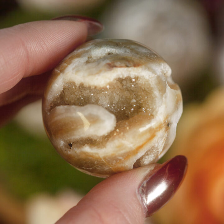 Spiritual Grounding Sphalerite Druzy Sphere