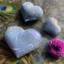 Angel Aura Dumortierite Heart