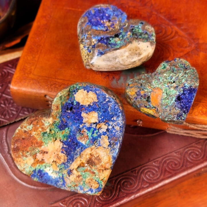 Indonesian Azurite Healing Priestess Heart