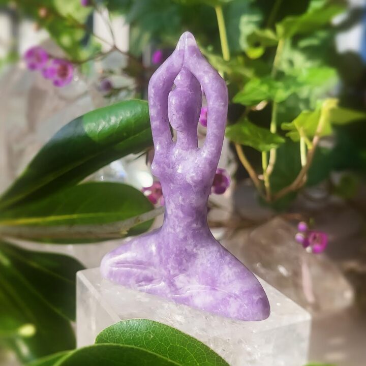 Lepidolite Yoga Goddess