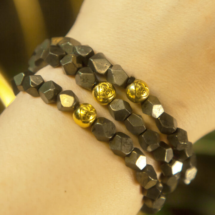 Prosperous and Powerful Pyrite Bracelet