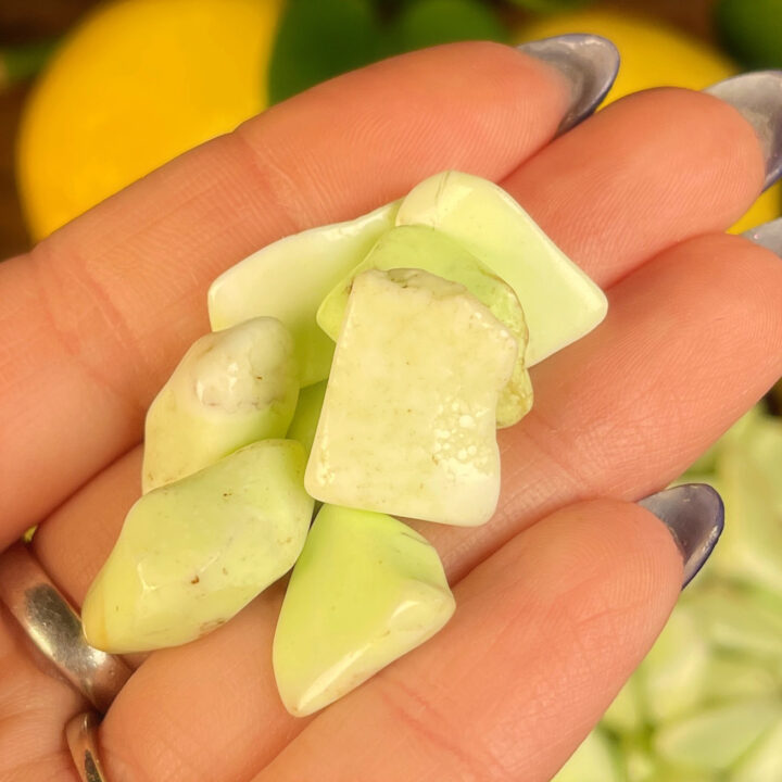 Tumbled Citron Chrysoprase