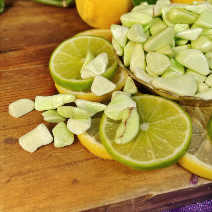 Tumbled Citron Chrysoprase