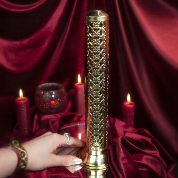 Intuitive Brass Tower Incense Burner