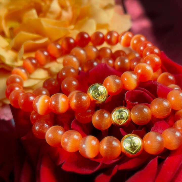 Orange Cats Eye Passion Bracelet