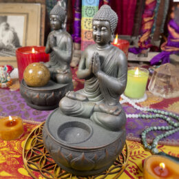 Peaceful Buddha Sphere Stand