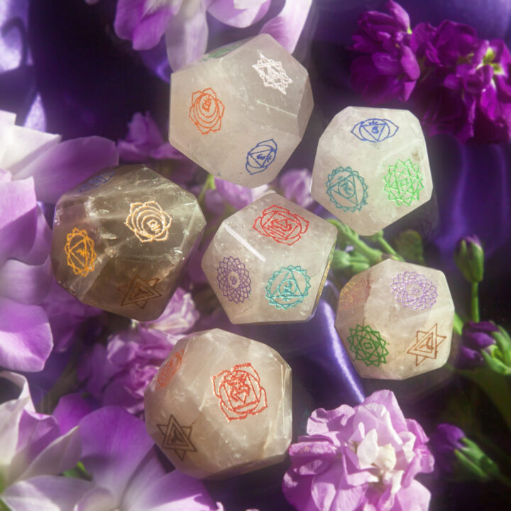 Smoky Quartz Chakra Healing Dice