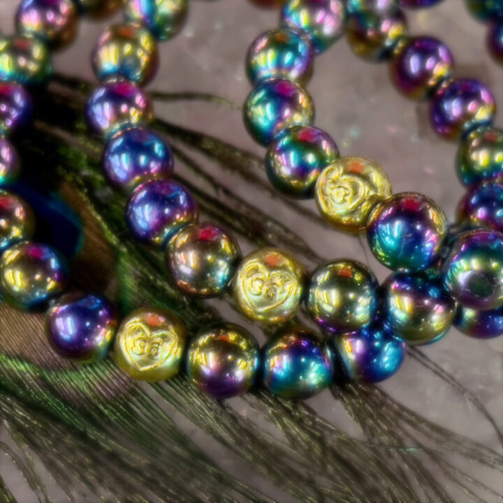 Be Strong Titanium Aura Quartz Bracelet