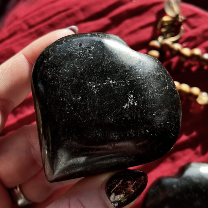 Black Tourmaline Protective Heart