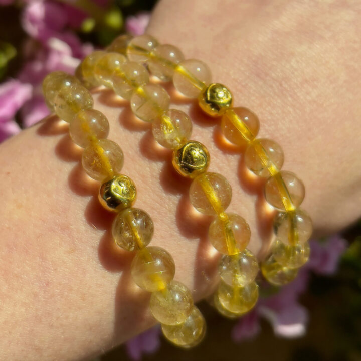 Change with Courage Rutilated Quartz Bracelet