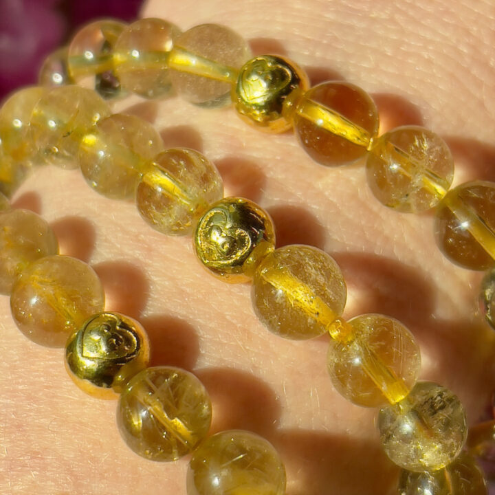 Change with Courage Rutilated Quartz Bracelet