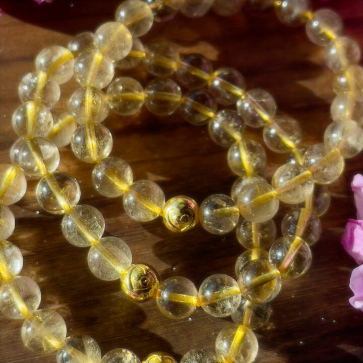 Change with Courage Rutilated Quartz Bracelet