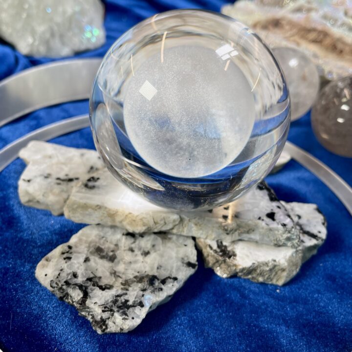 Rainbow Moonstone Sphere Stand