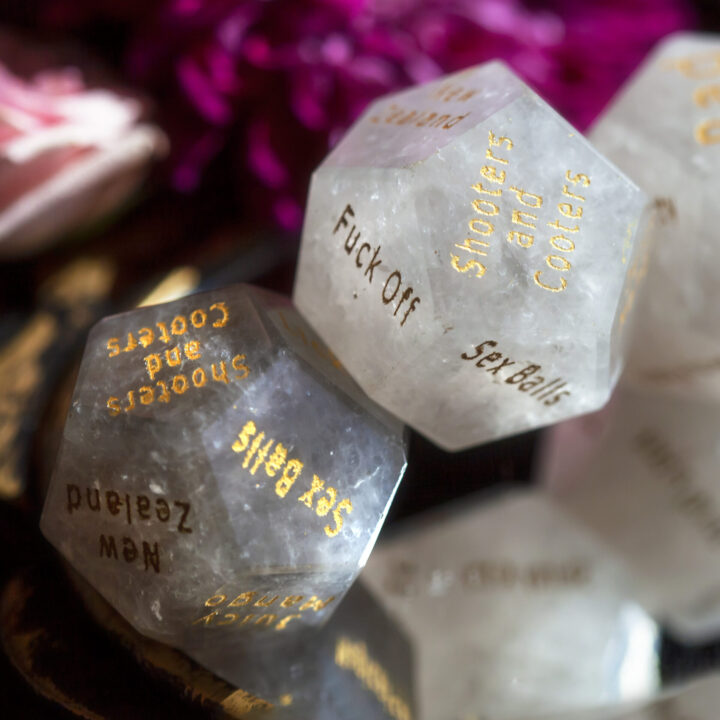 Smoky Quartz Athenaisms Dice