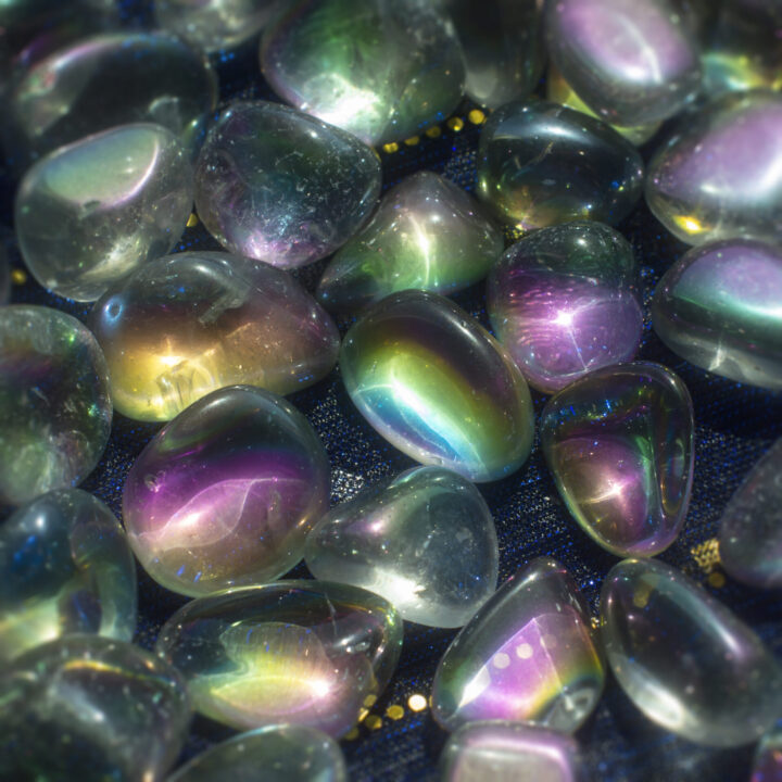 Tumbled Rainbow Aura Quartz