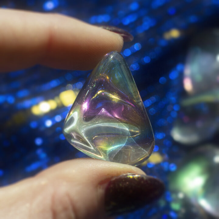 Tumbled Rainbow Aura Quartz