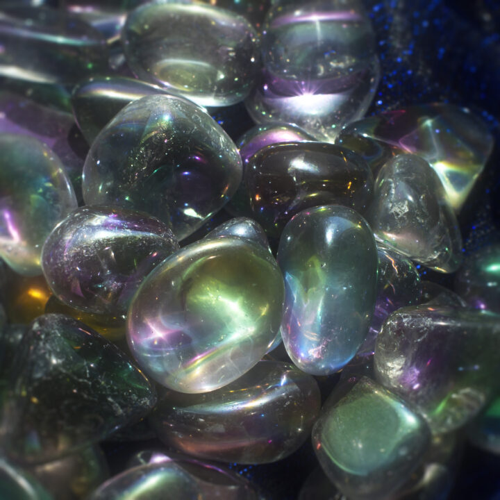 Tumbled Rainbow Aura Quartz