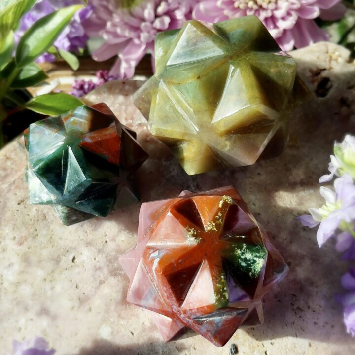 Fancy Jasper Tranquility Metatrons Cube