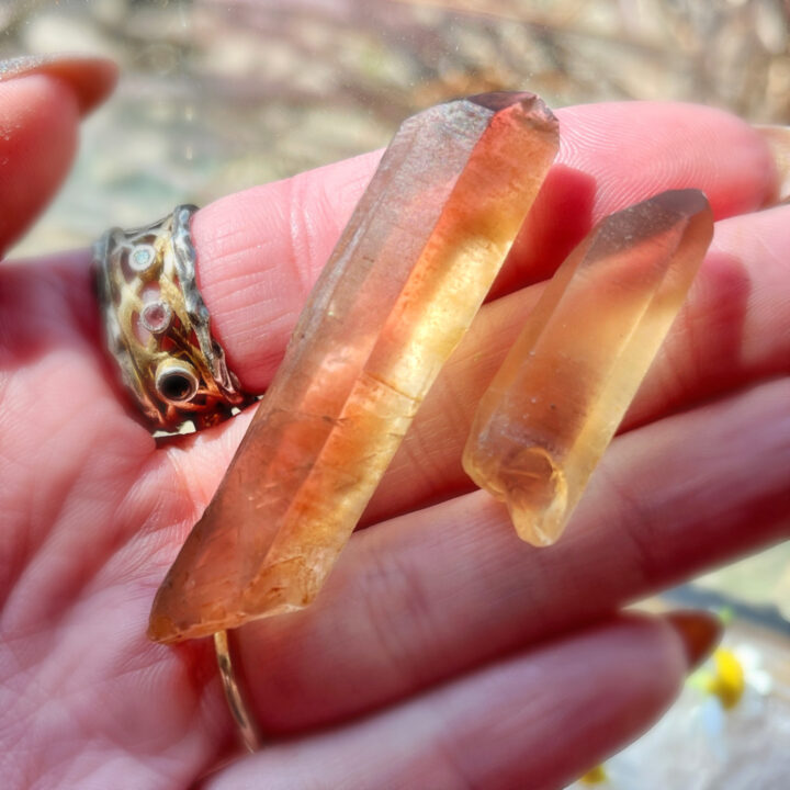 Natural Congo Citrine Point