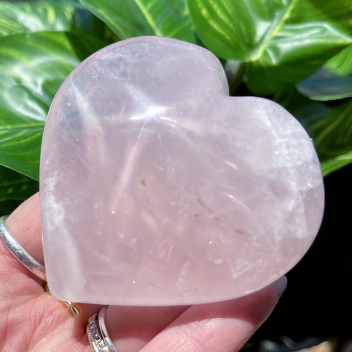 Star Rose Quartz Heart