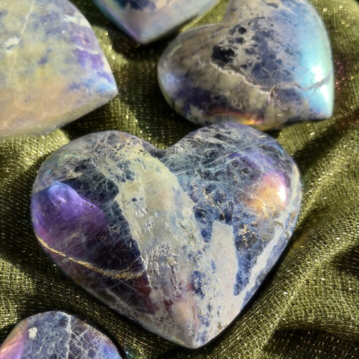 Angel Aura Sodalite Heart